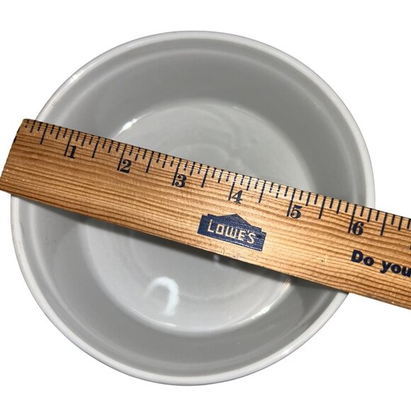 Vintage Royal Sealy Ceramic Bowls With Geometric Pattern - Set Of Two - White & - Picture 7 of 11